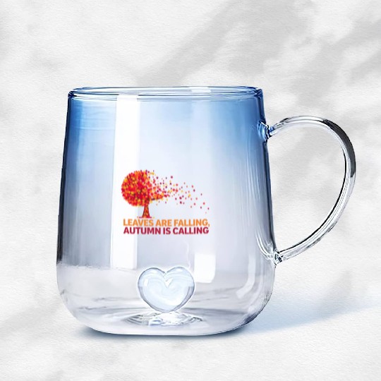 Fall Vibes and Autumn Spirit Gradient Glass Mugs