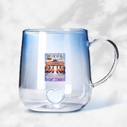 Brandenburg Gate A historic monument in Germany V2 Gradient Glass Mugs