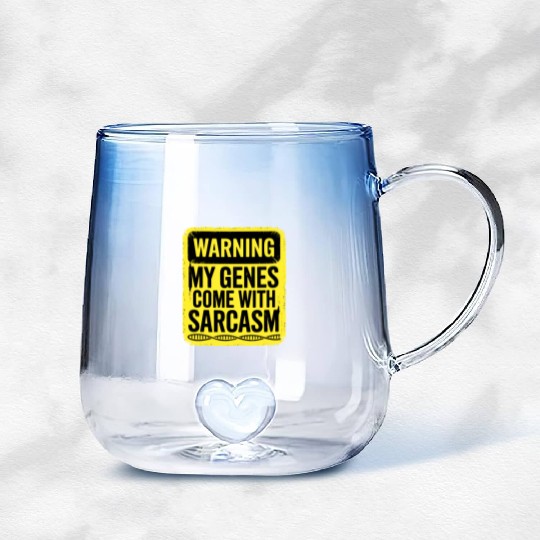 Sarcastic Genealogy DNA Test Genetics Biologist Gradient Glass Mugs