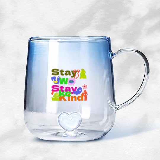 Stay Woke, Stay Kind – Inspirational Gradient Glass Mugs
