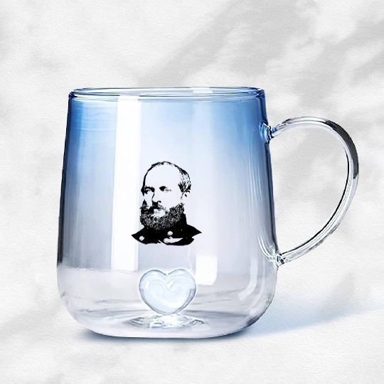 President James Abraham Garfield Gradient Glass Mugs