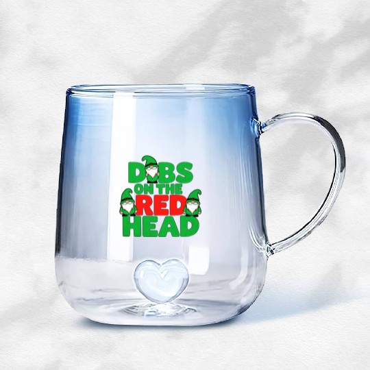 Dibs on The Red Head Irish Gnomes St Patrick's Day Gradient Glass Mugs