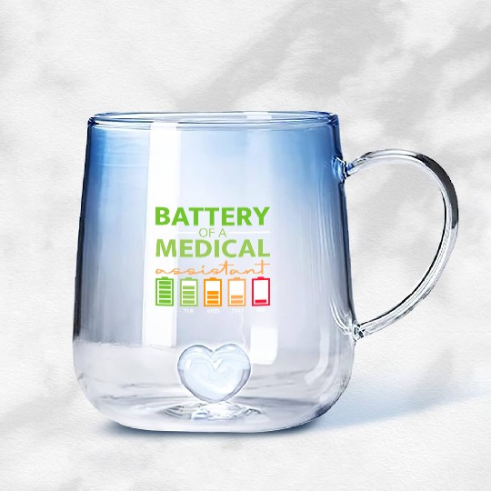 Battery Of A Medical Assistant Gradient Glass Mugs