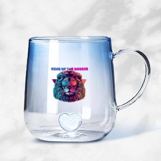 Dancing Lion | King of the Boogie | Gradient Glass Mugs