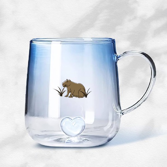 Chill Capybara: The World's Most Relaxed Animal Gradient Glass Mugs