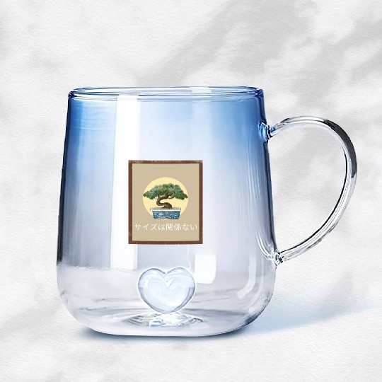 Size Doesn’t Matter Bonsai Wisdom Gradient Glass Mugs