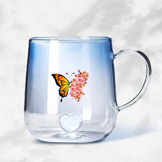 Spring. Spring break. Spring colors. Spring celebr Gradient Glass Mugs