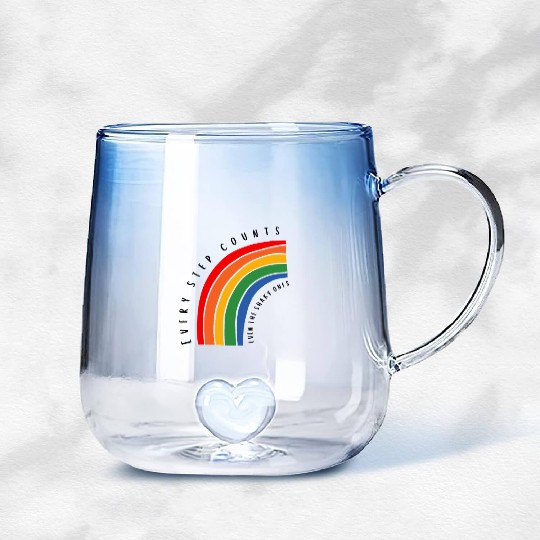 Mental Health Motivational And Inspirational Quote Gradient Glass Mugs