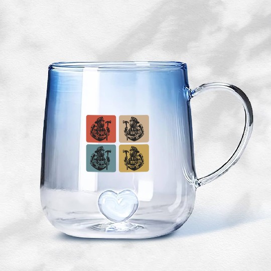 Fire Brigade - Heroes In Action Gradient Glass Mugs
