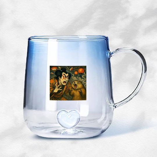 Kabuki Showdown – The Ultimate Scream-Off Gradient Glass Mugs