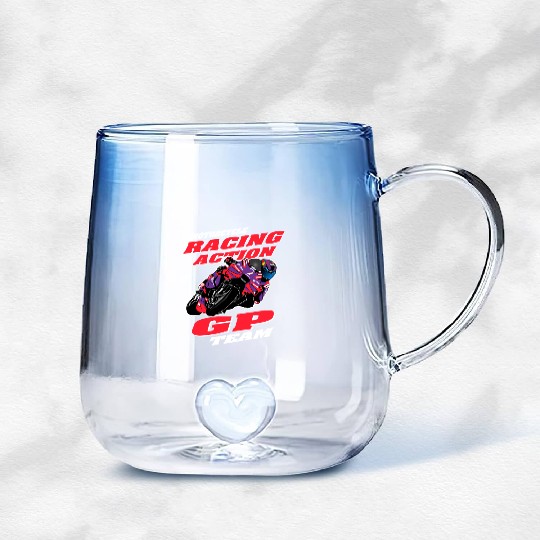 Motorcycle Racing - Superbike Gradient Glass Mugs