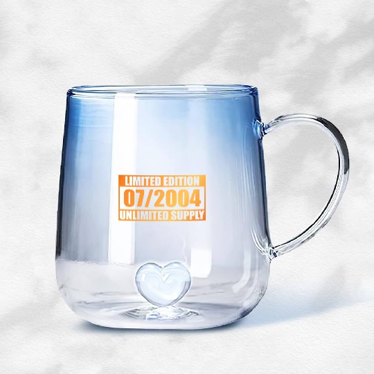 21st birthday Limited Edition - ꝏ Supply 07/2004 Gradient Glass Mugs