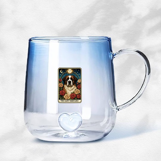 Saint Bernard Gradient Glass Mugs