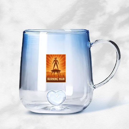 Burning Man Gradient Glass Mugs
