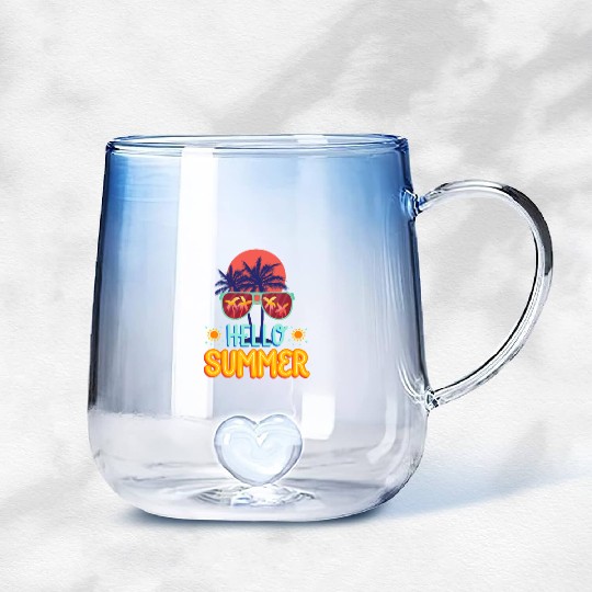 "Summer Pop! Gradient Glass Mugs"