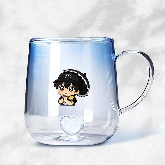 Chibi Joneda Plead Gradient Glass Mugs