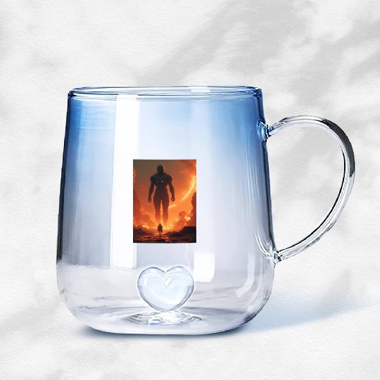 Giant Alien Overwatch Scene Gradient Glass Mugs