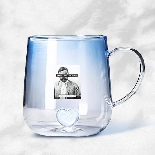 Emiliano Zapata (EOTS) (B&W) Gradient Glass Mugs