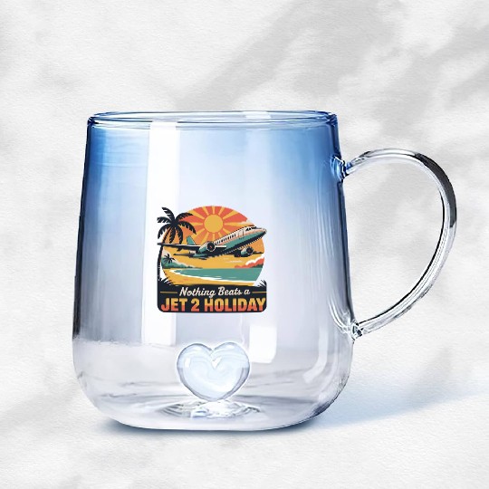 Nothing beats a Jet2 Holiday Tropical Sunset Scene Gradient Glass Mugs