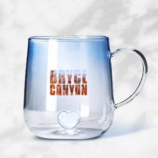 Bryce Canyon National Park Scenic Design Gradient Glass Mugs