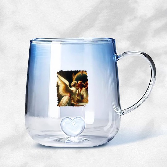 Inner Duality Angel Demon Mirror Renaissance Gradient Glass Mugs