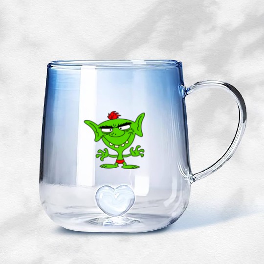 green goblin Gradient Glass Mugs