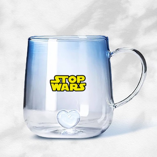 Stop Wars (Star Wars) Gradient Glass Mugs