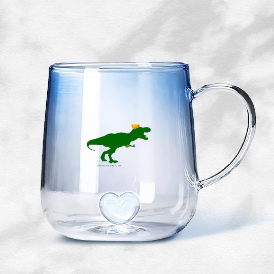 Cheesehead Cheeseheadasaurus Packers Dinosaur Gradient Glass Mugs