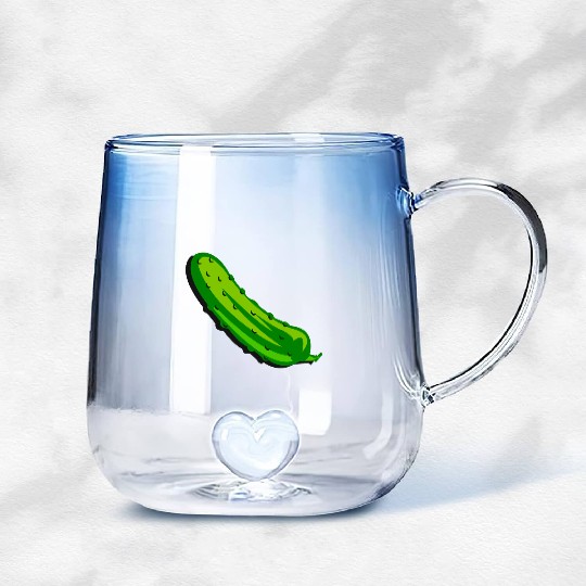 It's a giant pickle Gradient Glass Mugs