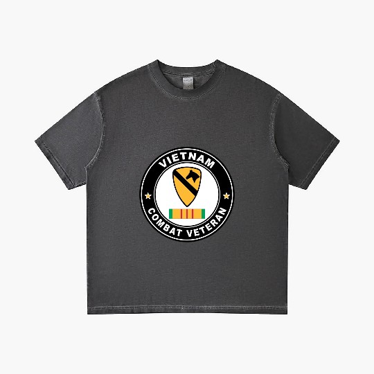 1st Cavalry Division Vietnam Combat Veteran Gradient T Shirts