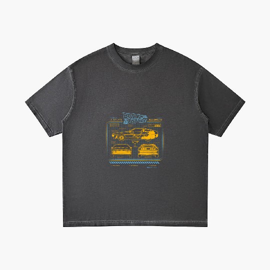 Back To The Future 35Th Anniversary Delorean Gradient T Shirts