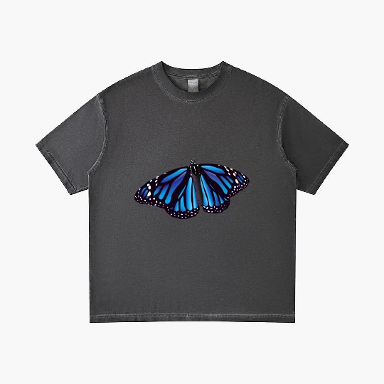 Blue Butterfly Gradient T Shirts