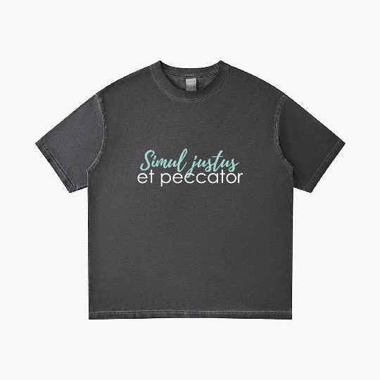 simul justus et peccator Gradient T Shirts