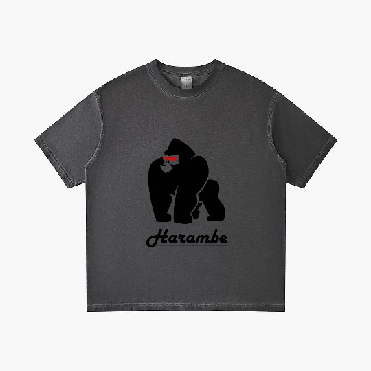 Gorilla Black Gradient T Shirts