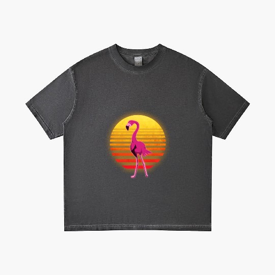 Neon Flamingo Gradient T Shirts