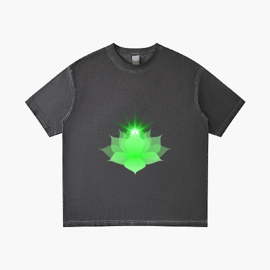 Green Chakra Lotus Gradient T Shirts