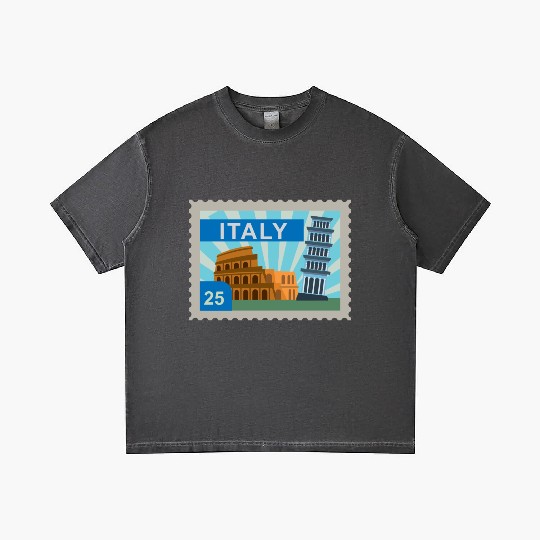 italy post stamp Gradient T Shirts
