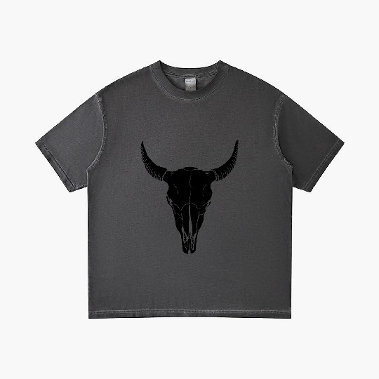 buffalo skull Gradient T Shirts