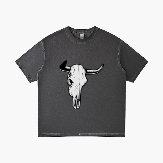 buffalo skull Gradient T Shirts