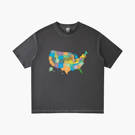 US States Gradient T Shirts