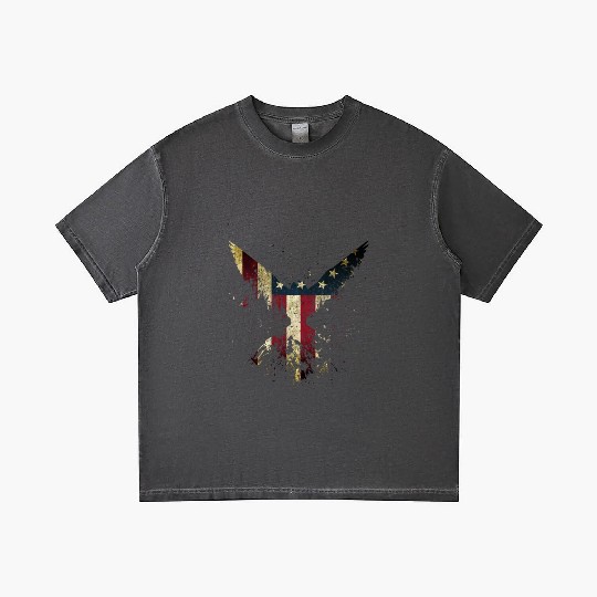 Merica Eagle American eagle with US flag Gradient T Shirts