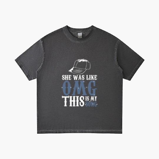 Omg - She Was Like Omg This Is My Song Gradient T Shirts