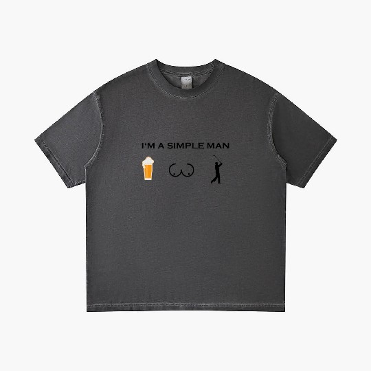 simple man boobs bier beer titten golf sports golf Gradient T Shirts