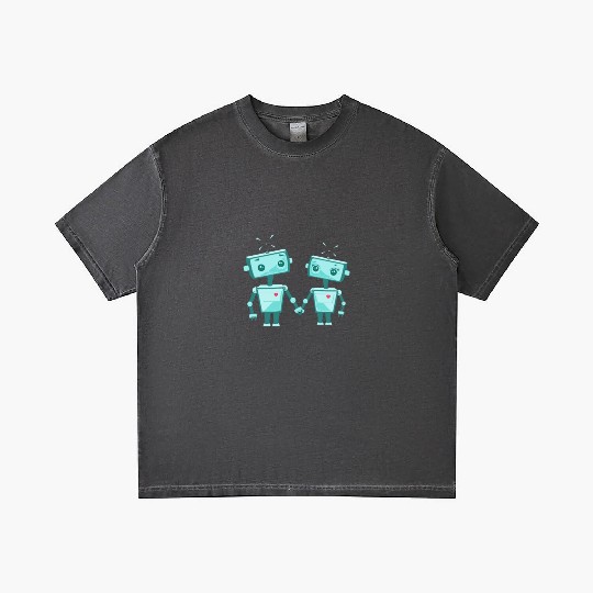 Robot Gradient T Shirts