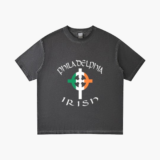 Ireland Pride Philadelphia Irish Celtic Cross Gradient T Shirts