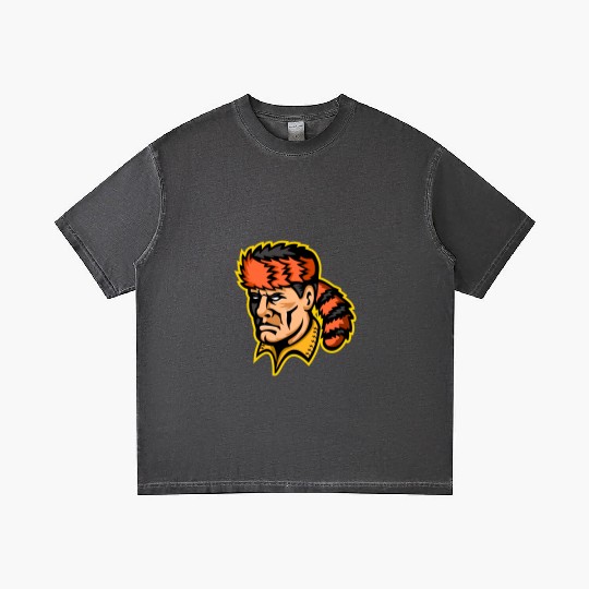 Davy Crockett Mascot Gradient T Shirts