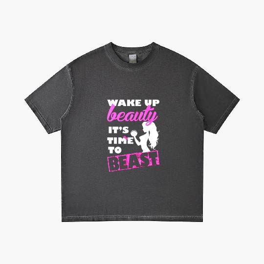 Gym - Wake up beauty it's time to beast Gradient T Shirts