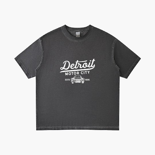 Detroit Michigan Motor City Classic Vintage Retro Gradient T Shirts