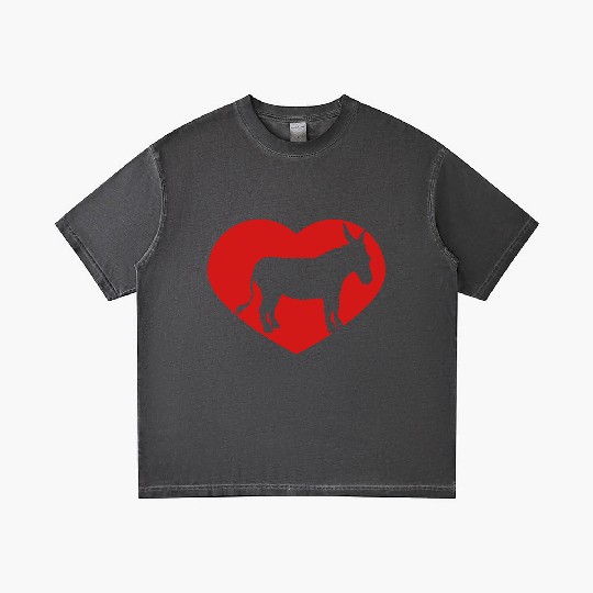 i love love heart donkey horse pony small packelse Gradient T Shirts
