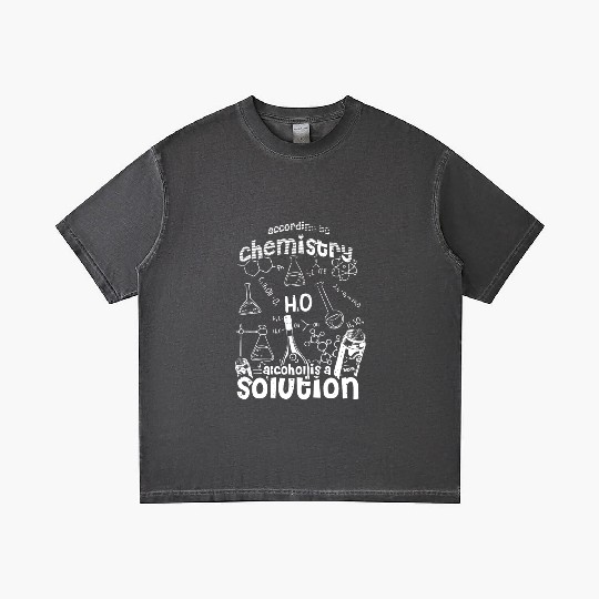 Science According To Chemistry Alcohol Is A Solution Gradient T Shirts